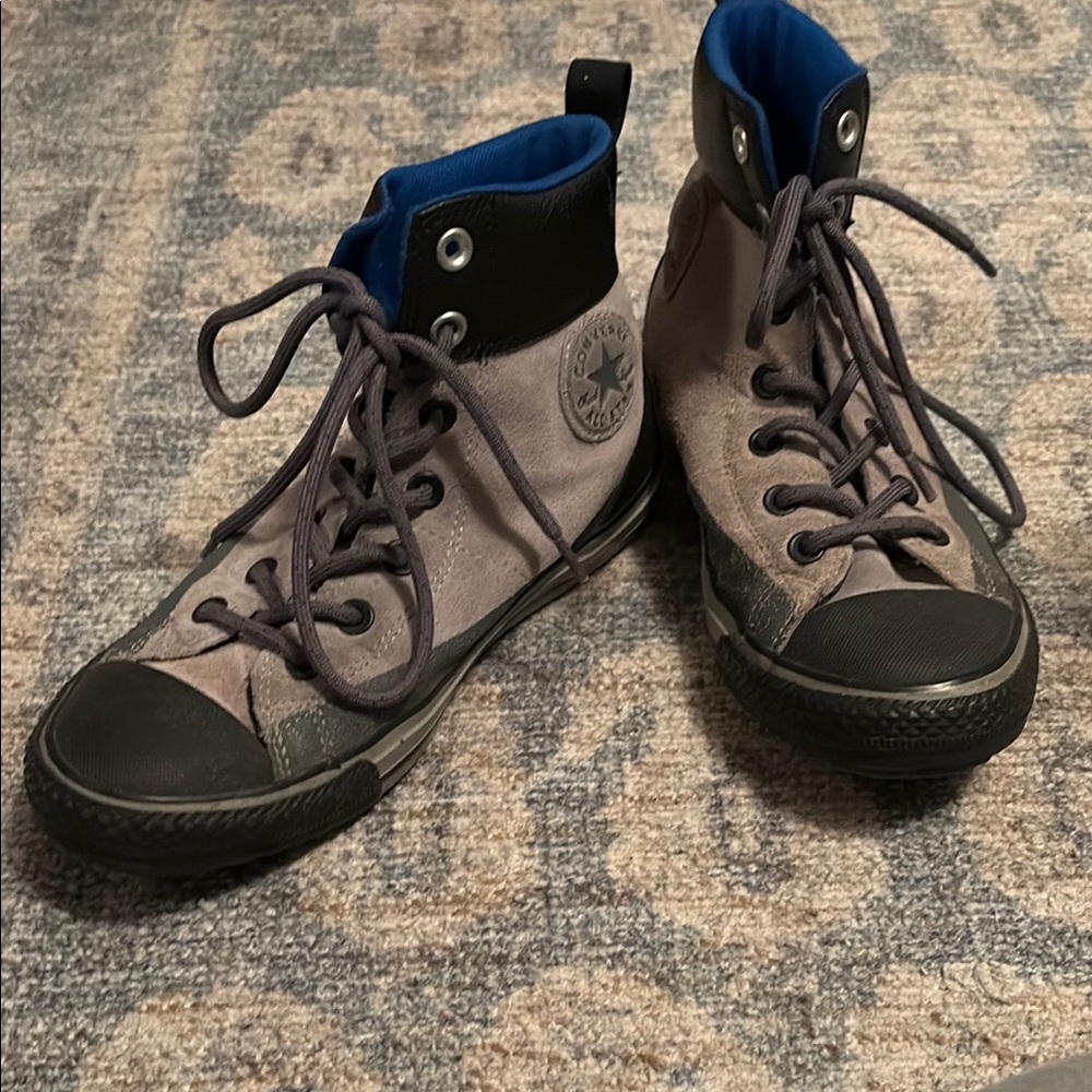 Converse gray high tops